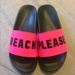 Pink by Victoria Secret Beach Please sandals NEW